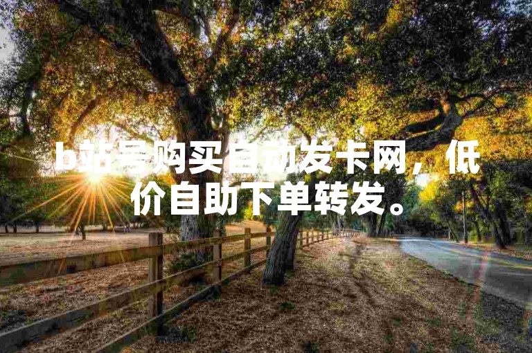 b站号购买自动发卡网，低价自助下单转发。