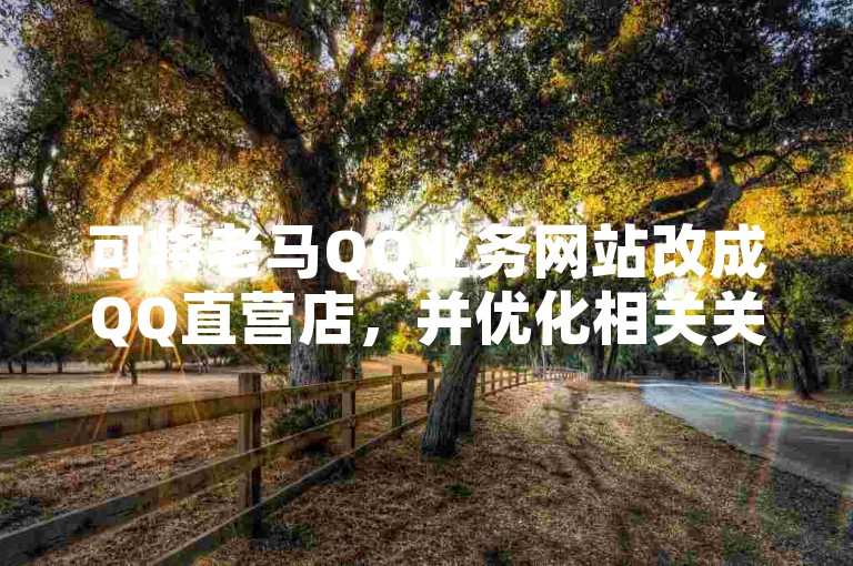 可将老马QQ业务网站改成QQ直营店，并优化相关关键词以提升搜索引擎排名。