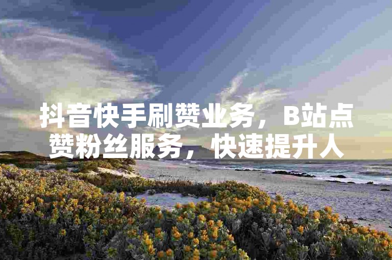 抖音快手刷赞业务,B站点赞粉丝服务,快速提升人气。