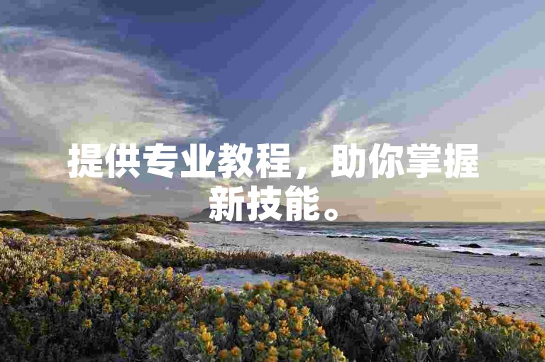 提供专业教程，助你掌握新技能。