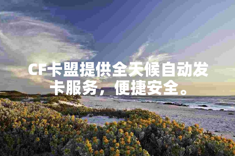 CF卡盟提供全天候自动发卡服务，便捷安全。
