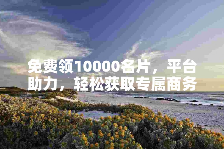 免费领10000名片，平台助力，轻松获取专属商务标识