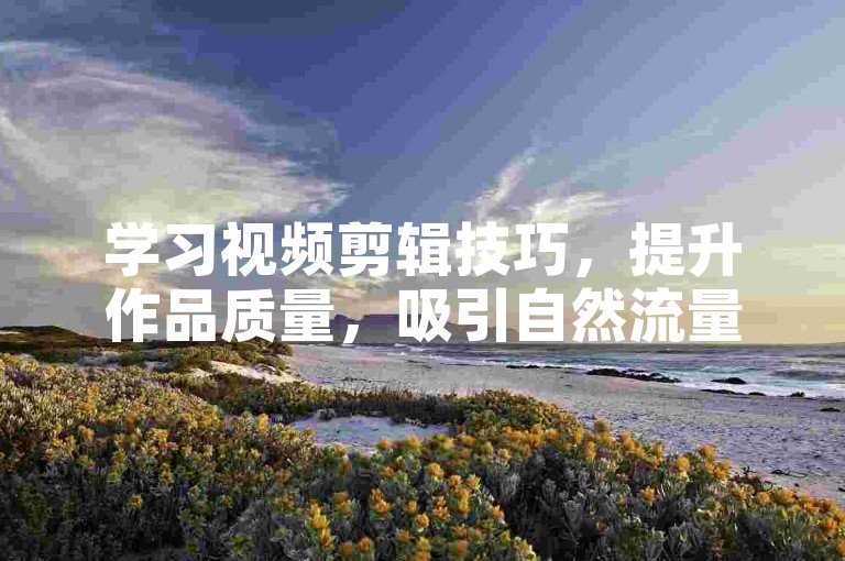 学习视频剪辑技巧，提升作品质量，吸引自然流量关注。