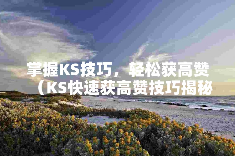掌握KS技巧，轻松获高赞（KS快速获高赞技巧揭秘）