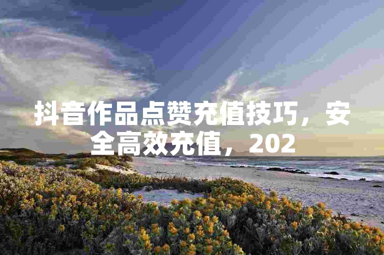 抖音作品点赞充值技巧，安全高效充值，2025轻松掌握！