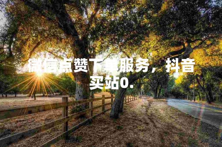 微信点赞下单服务，抖音买站0.5元得100个赞。