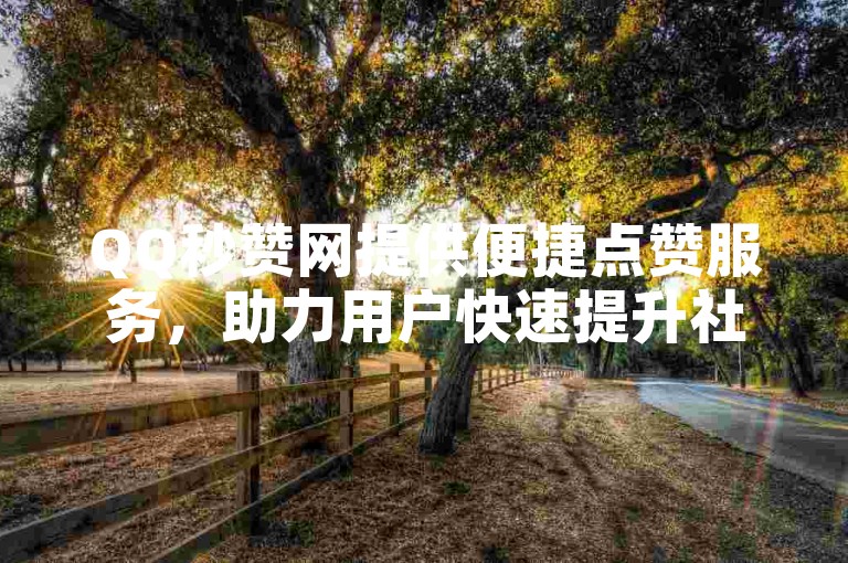 QQ秒赞网提供便捷点赞服务，助力用户快速提升社交互动体验。