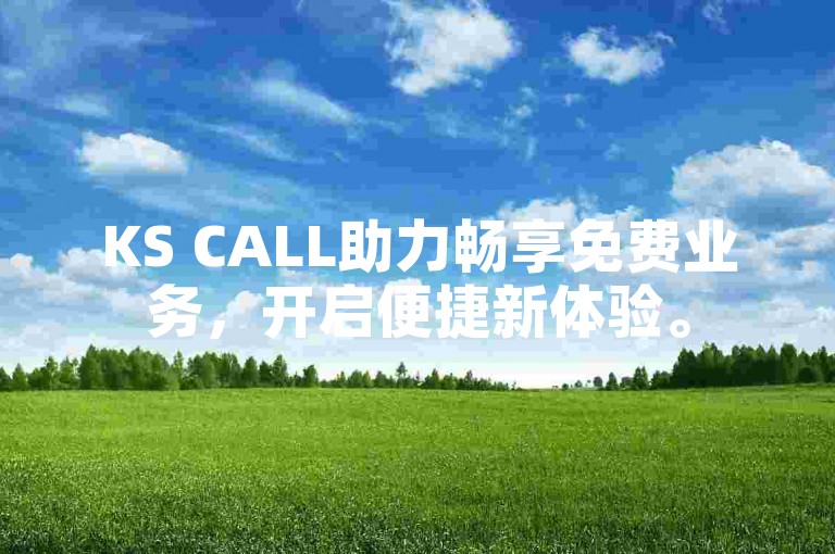 KS CALL助力畅享免费业务，开启便捷新体验。