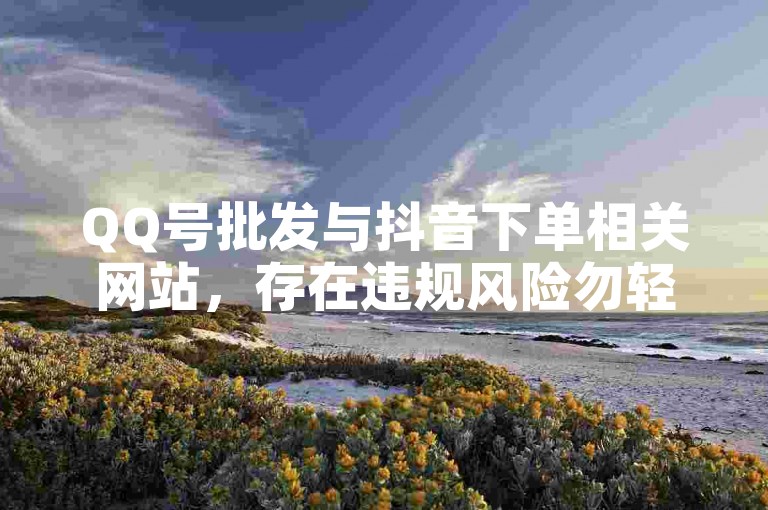 QQ号批发与抖音下单相关网站，存在违规风险勿轻信。