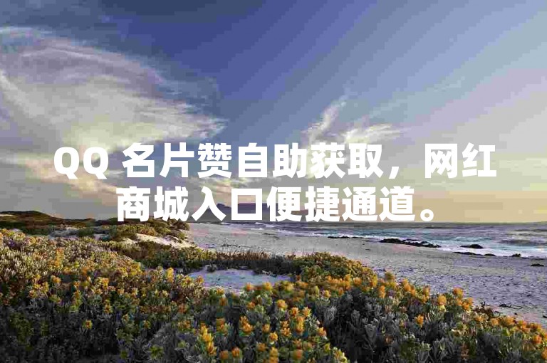 QQ 名片赞自助获取，网红商城入口便捷通道。