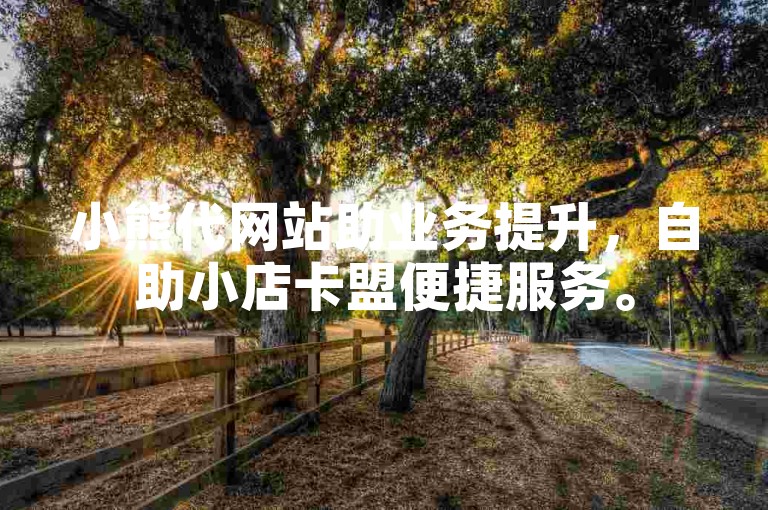 小熊代网站助业务提升，自助小店卡盟便捷服务。