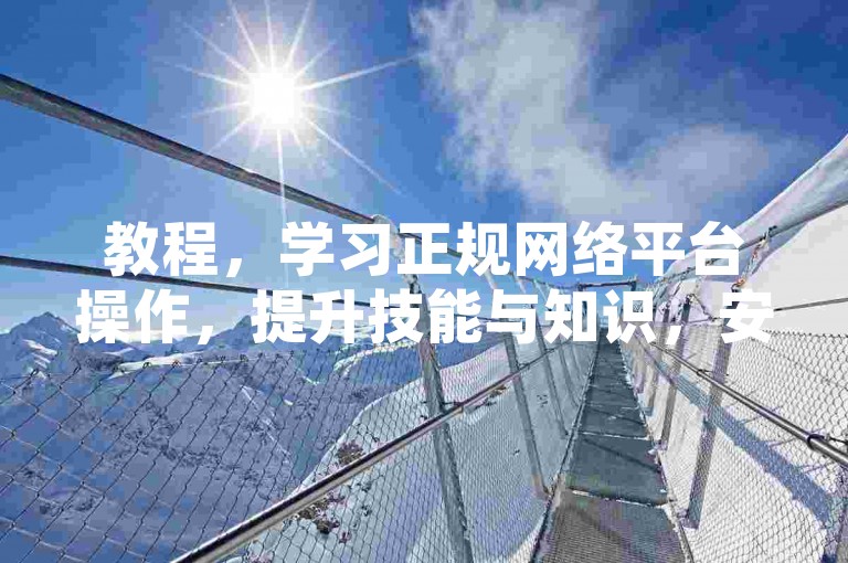 教程，学习正规网络平台操作，提升技能与知识，安全高效。