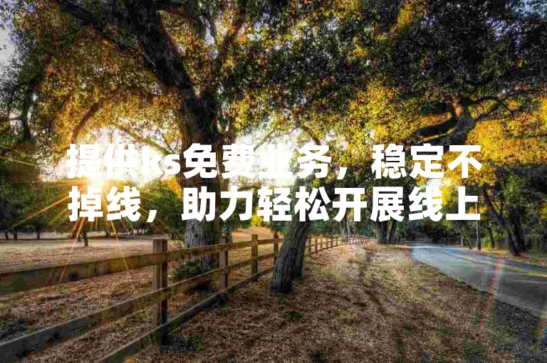 提供ks免费业务，稳定不掉线，助力轻松开展线上活动。