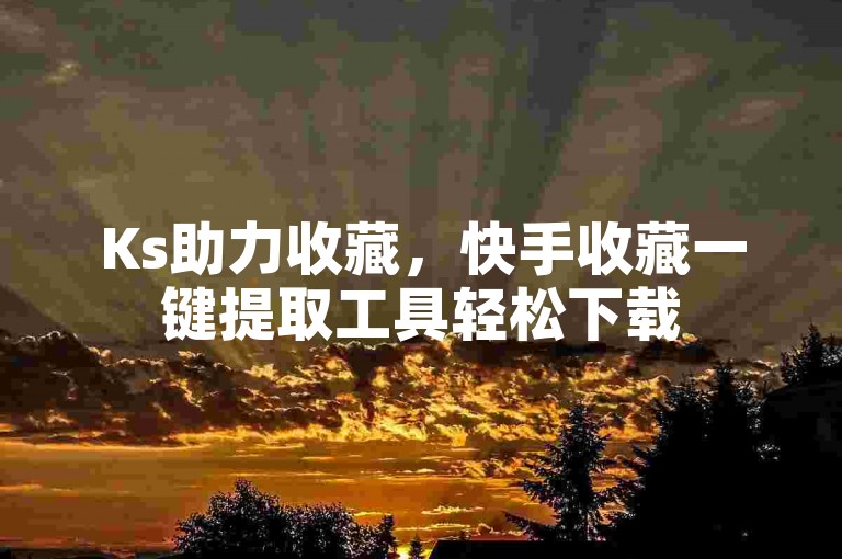 Ks助力收藏，快手收藏一键提取工具轻松下载