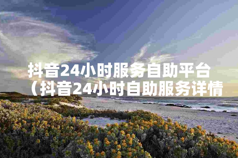 抖音24小时服务自助平台（抖音24小时自助服务详情解读）