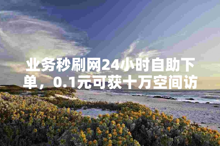 业务秒刷网24小时自助下单，0.1元可获十万空间访客量。