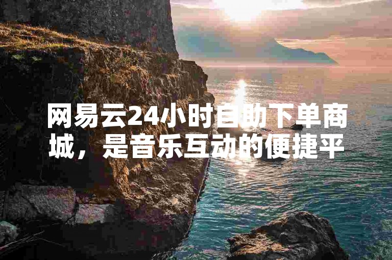 网易云24小时自助下单商城，是音乐互动的便捷平台。
