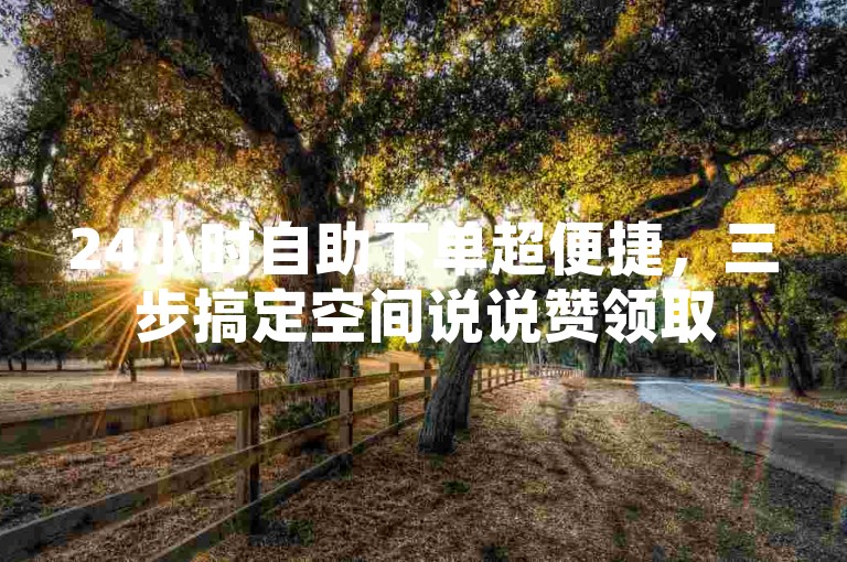24小时自助下单超便捷，三步搞定空间说说赞领取