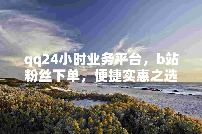qq24小时业务平台，b站粉丝下单，便捷实惠之选。