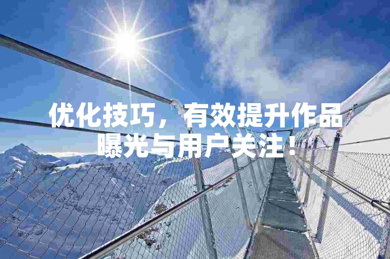 优化技巧，有效提升作品曝光与用户关注！