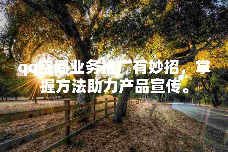 qq空间业务推广有妙招，掌握方法助力产品宣传。