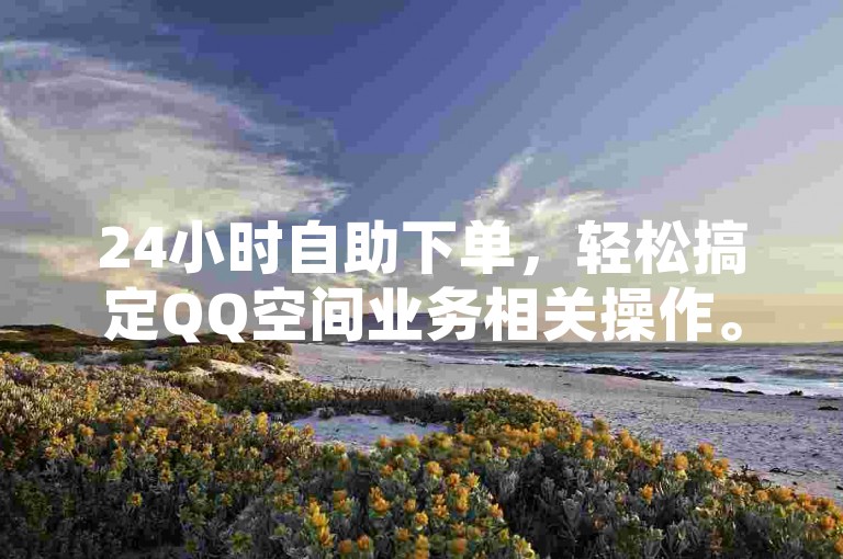 24小时自助下单，轻松搞定QQ空间业务相关操作。