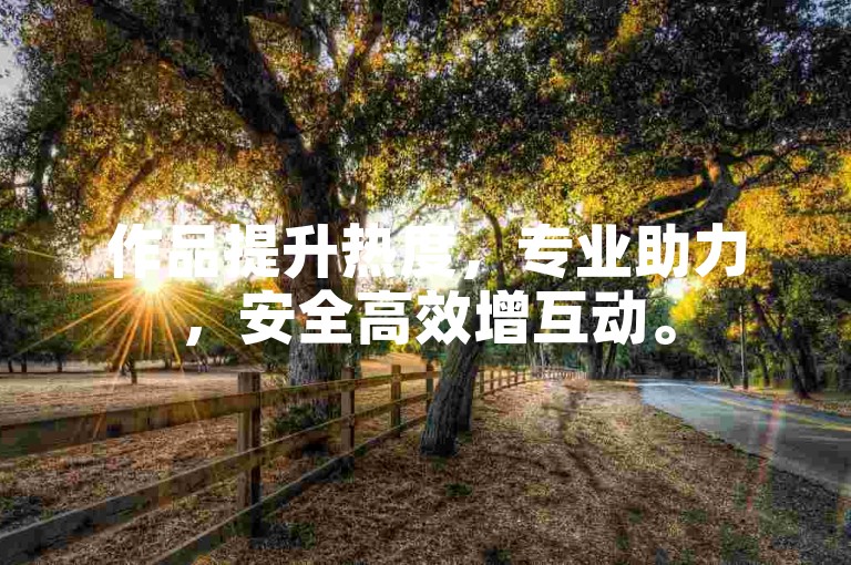 作品提升热度，专业助力，安全高效增互动。