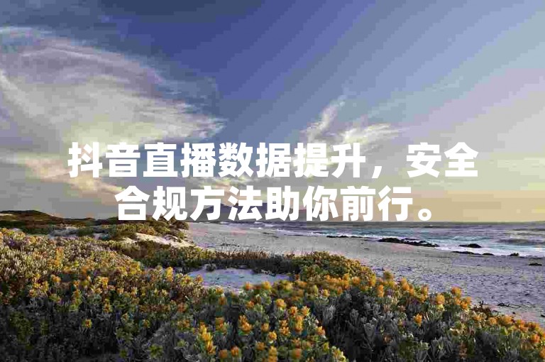 抖音直播数据提升，安全合规方法助你前行。