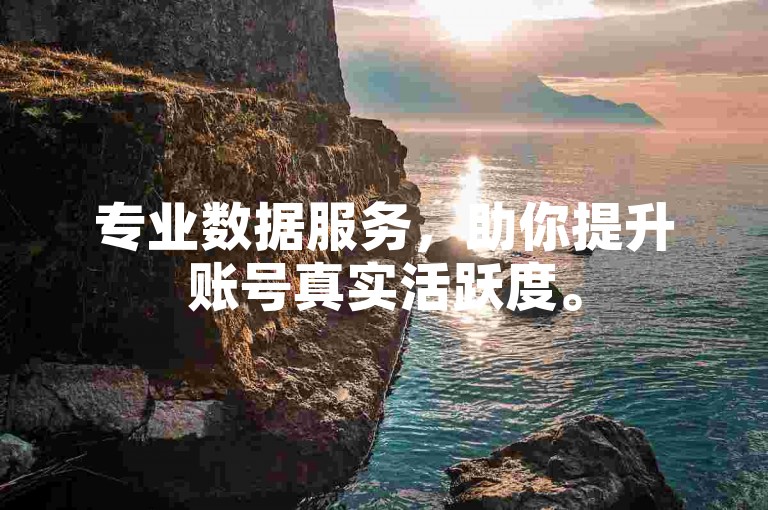 专业数据服务，助你提升账号真实活跃度。