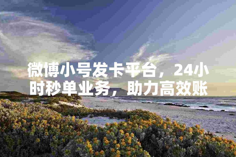微博小号发卡平台，24小时秒单业务，助力高效账号管理。