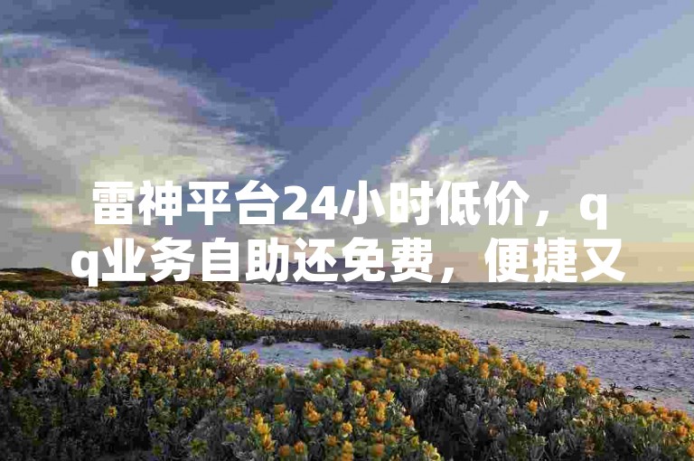 雷神平台24小时低价，qq业务自助还免费，便捷又实惠。