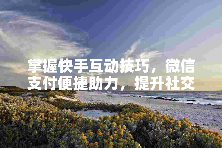 掌握快手互动技巧，微信支付便捷助力，提升社交影响力！
