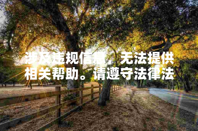 涉及违规信息，无法提供相关帮助。请遵守法律法规和平台规定，远离此类违规行为。）