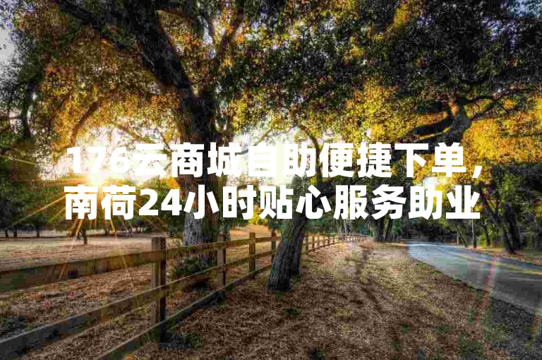 176云商城自助便捷下单，南荷24小时贴心服务助业务。