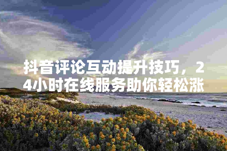 抖音评论互动提升技巧，24小时在线服务助你轻松涨人气