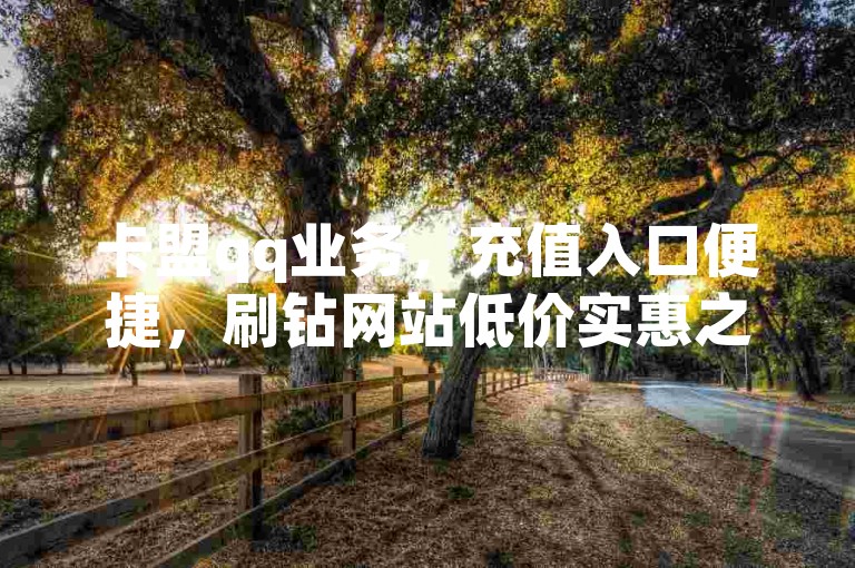 卡盟qq业务，充值入口便捷，刷钻网站低价实惠之选。
