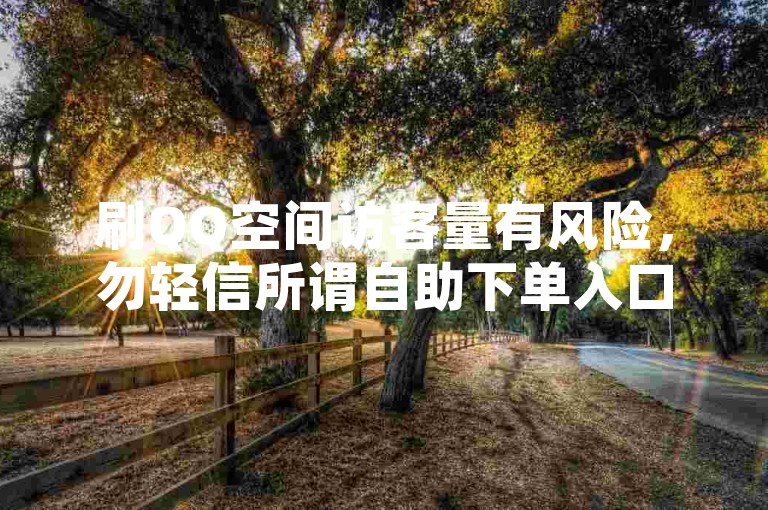 刷QQ空间访客量有风险，勿轻信所谓自助下单入口。