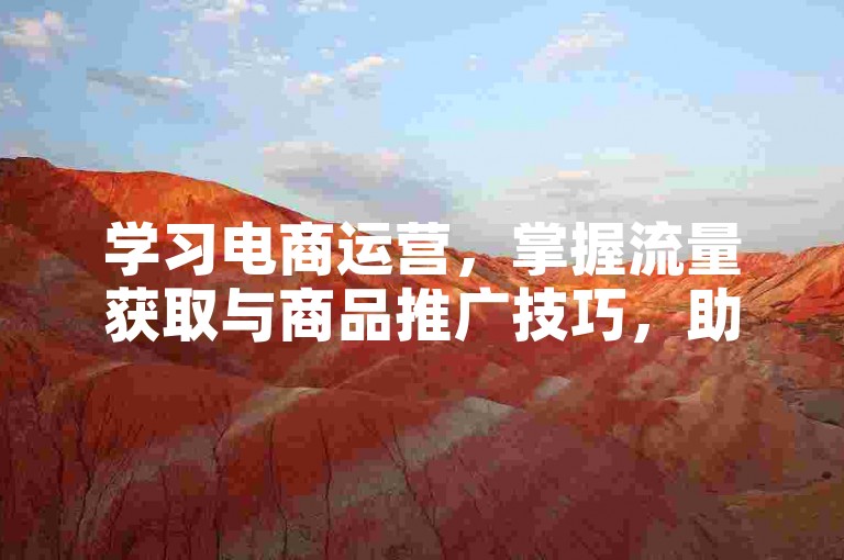 学习电商运营，掌握流量获取与商品推广技巧，助力店铺成长。