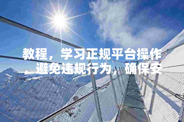 教程，学习正规平台操作，避免违规行为，确保安全使用。