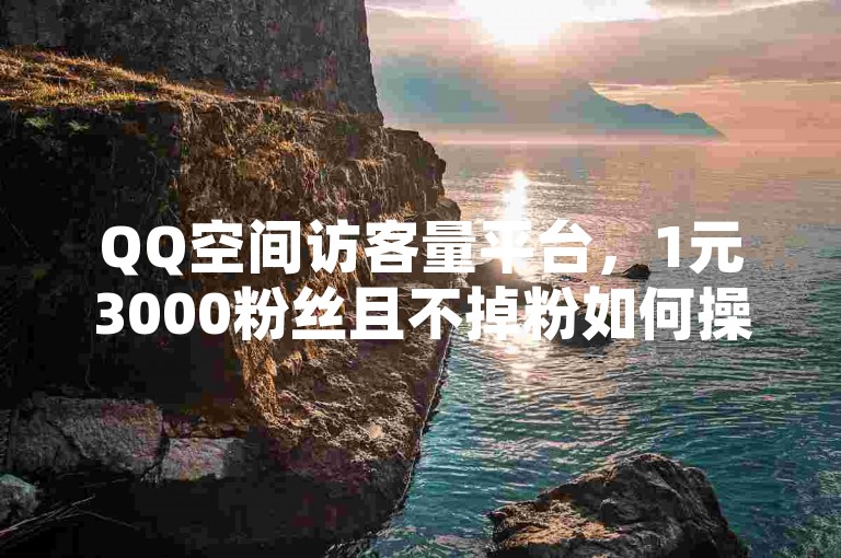 QQ空间访客量平台，1元3000粉丝且不掉粉如何操作？