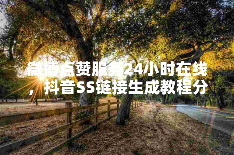 微博点赞服务24小时在线，抖音SS链接生成教程分享。