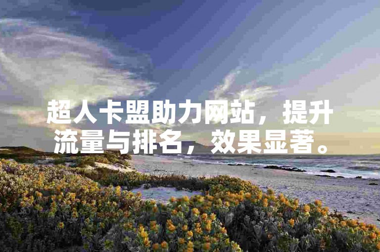 超人卡盟助力网站，提升流量与排名，效果显著。