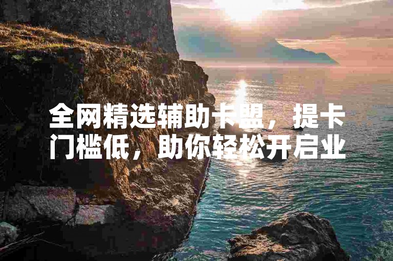 全网精选辅助卡盟，提卡门槛低，助你轻松开启业务之旅。
