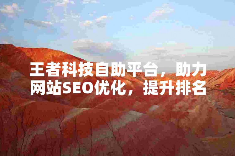 王者科技自助平台，助力网站SEO优化，提升排名更轻松