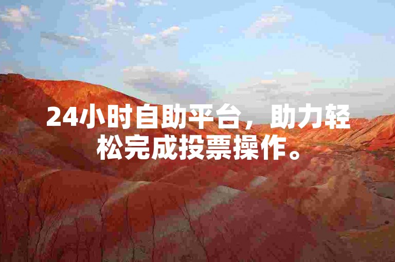 24小时自助平台，助力轻松完成投票操作。