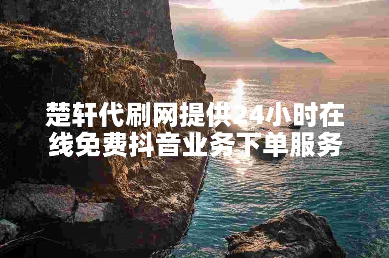 楚轩代刷网提供24小时在线免费抖音业务下单服务