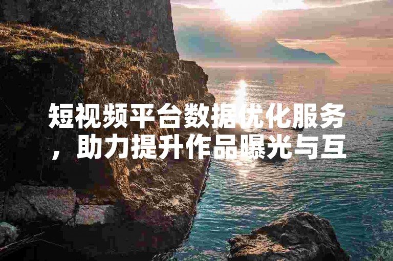 短视频平台数据优化服务，助力提升作品曝光与互动量。