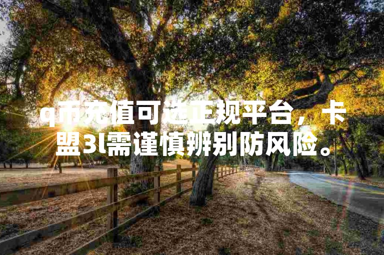 q币充值可选正规平台，卡盟3l需谨慎辨别防风险。