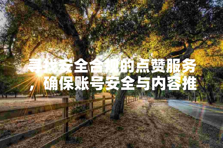寻找安全合规的点赞服务，确保账号安全与内容推广效果。