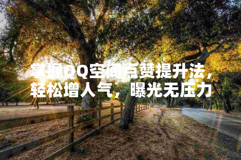 掌握QQ空间点赞提升法，轻松增人气，曝光无压力！